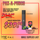 PAX-A-Punch Bundle - PAX Era + Blueberry OG PAX pod