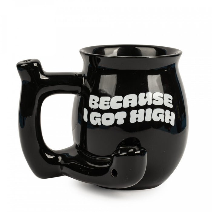 Wake n Bake - "Because I Got High" Mug Pipe